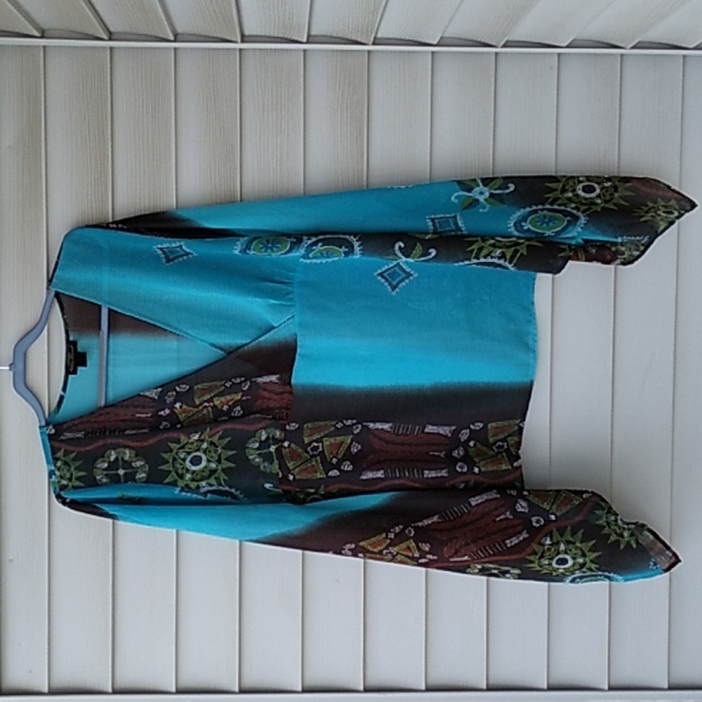 Ashley Stewart Bohemian Kimono, with Belt, Bohemian,  Lightweight, Beautiful